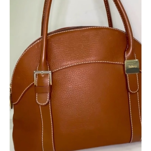 AUTHENTIC RARE (Vintage) BURBERRYS Leather top Handles Bag - Picture 7 of 8
